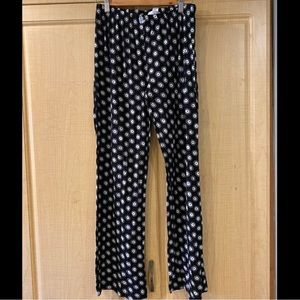 PacSun Black and White Pajama Pants